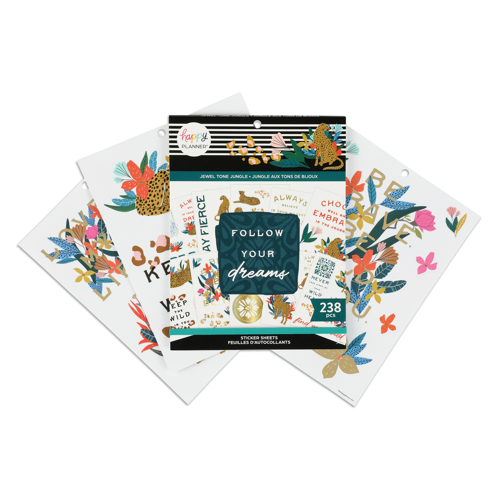 Large Value Pack Stickers - Jewel Tone Jungle