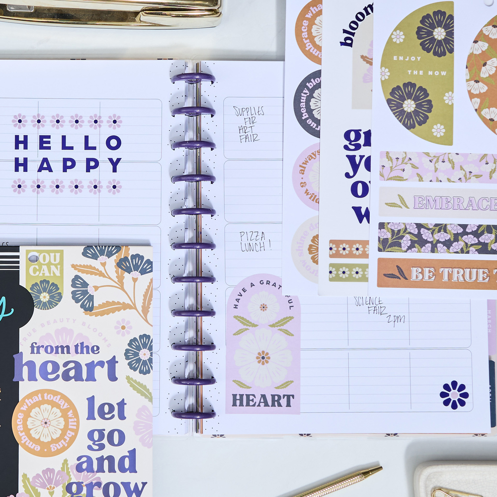 Plum Happy - Large Value Pack Stickers
