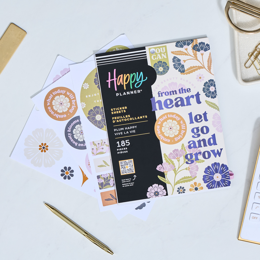 Plum Happy - Large Value Pack Stickers