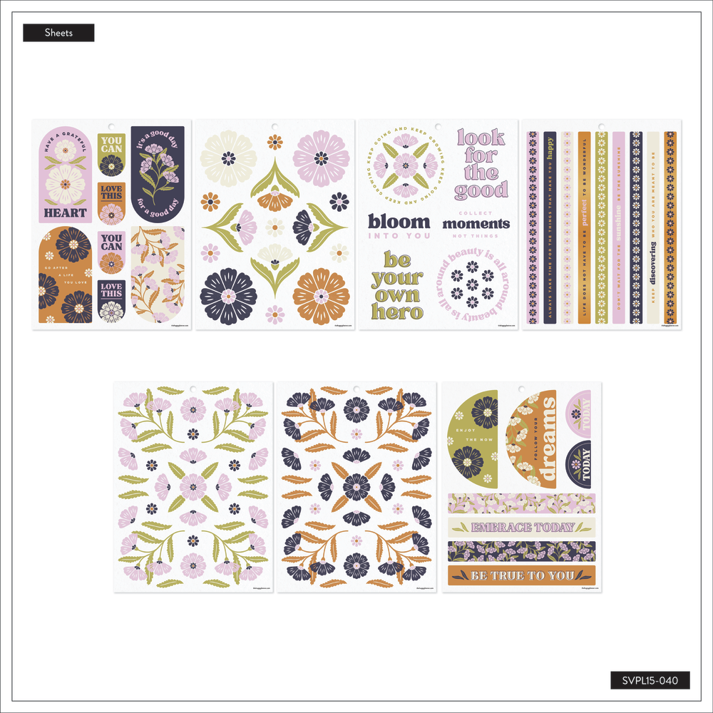 Plum Happy - Large Value Pack Stickers